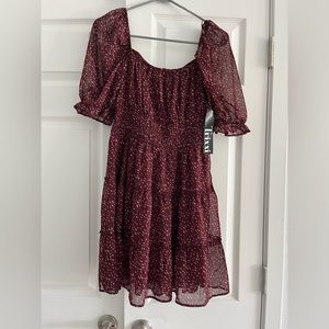 NWT Maroon size Medium A line Trixxi dress